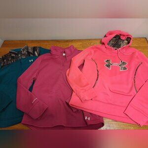 Under Armour Pink and Teal Hoodies Collection